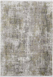 8' X 10' Sky Blue Ivory And Denim Blue Ikat Washable Indoor Outdoor Area Rug