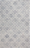 2' X 3' Ivory And Gray Wool Geometric Hand Tufted Area Rug