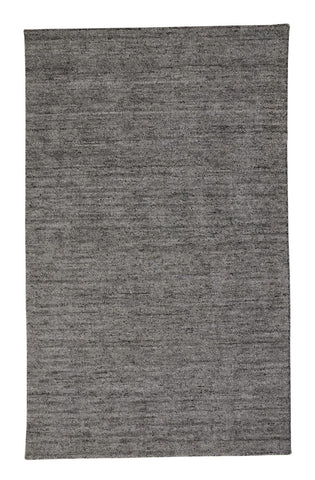 2' X 3' Gray and Black Hand Woven Area Rug