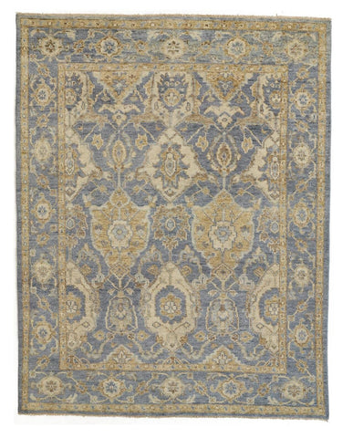5' X 8' Orange And Ivory Geometric Washable Indoor Outdoor Area Rug