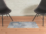 2' X 3' Blue Abstract Area Rug