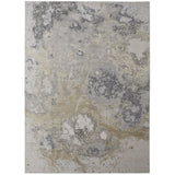 2' X 3' Gray Abstract Area Rug