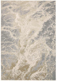 5' X 8' Ivory Tan And Gray Abstract Area Rug