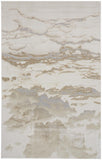 4' X 6' Brown And Ivory Abstract Area Rug