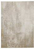 5' X 8' Gold Gray And Ivory Abstract Area Rug
