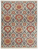 6' Sage And Ivory Geometric Runner Rug
