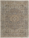 2' X 3' Tan Brown And Gray Medallion Distressed Area Rug