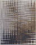 4' X 6' Gray And Black Geometric Hand Woven Area Rug