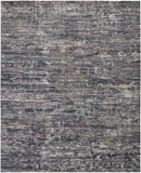 3' X 5' Blue And Ivory Wool Floral Hand Tufted Area Rug