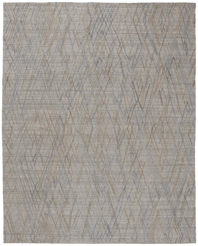 8' X 10' Charcoal Ikat Washable Indoor Outdoor Area Rug