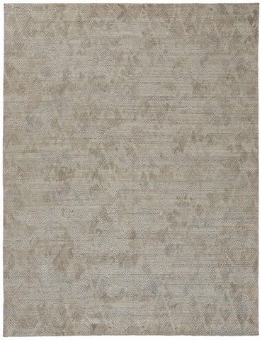 4' X 6' Taupe And Gray Abstract Hand Woven Area Rug