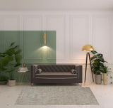 5' X 8' Taupe And Gray Abstract Hand Woven Area Rug