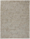 6' Brown Geometric Runner Rug