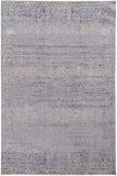 2' X 3' Gray Ivory And Orange Geometric Power Loom Distressed Stain Resistant Area Rug