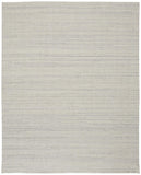 2' X 3' Ivory And Gray Wool Hand Woven Stain Resistant Area Rug