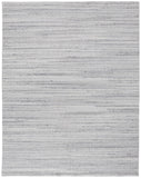 2' X 3' Silver Wool Hand Woven Stain Resistant Area Rug
