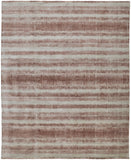 2' X 3' Tan and Ivory Abstract Hand Woven Area Rug