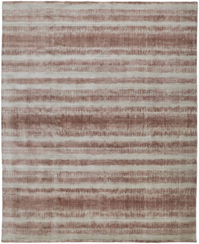 2' X 3' Tan and Ivory Abstract Hand Woven Area Rug