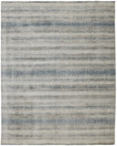 4' X 6' Blue and Gray Abstract Hand Woven Area Rug