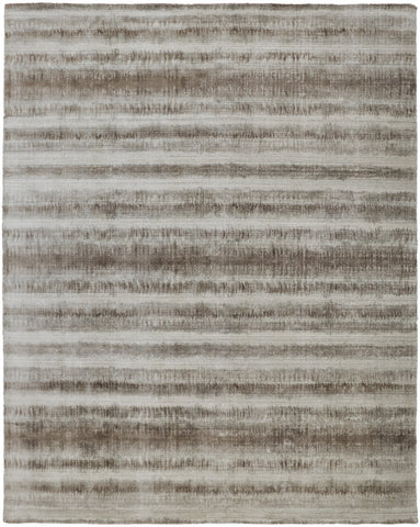 4' X 6' Tan and Ivory Abstract Hand Woven Area Rug