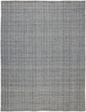 8' X 10' Aqua And Ivory Floral Washable Indoor Outdoor Area Rug