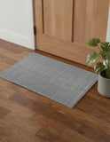2' X 3' Gray Ivory And Blue Hand Woven Area Rug