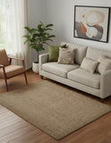 5' X 8' Brown Hand Woven Area Rug
