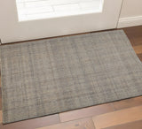 2' X 3' Gray Ivory And Tan Hand Woven Area Rug