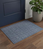 2' X 3' Blue Hand Woven Area Rug