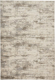 4' X 6' Brown and Ivory Abstract Non Skid Area Rug