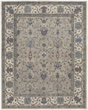 8' X 10' Gold Gray And Ivory Striped Washable Indoor Outdoor Area Rug