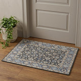 2' X 3' Taupe and Ivory Wool Floral Hand Tufted Area Rug