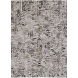 4' X 6' Gray Ivory And Brown Abstract Distressed Area Rug