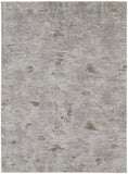 5' X 8' Gray Ivory And Tan Abstract Distressed Area Rug