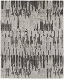 4' X 6' Gray And Ivory Abstract Area Rug