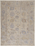 3' X 5' Taupe And Brown Abstract Washable Indoor Outdoor Area Rug