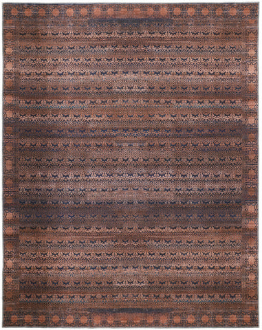 2' X 3' Red Brown And Blue Floral Power Loom Area Rug