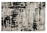 2' X 3' Black Gray And White Abstract Area Rug