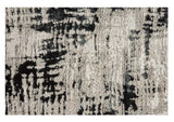 2' X 3' Black Gray And White Abstract Area Rug