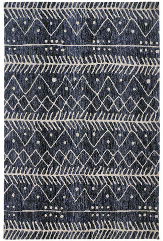8' X 10' Gray Silver And Charcoal Abstract Washable Indoor Outdoor Area Rug