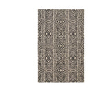 8' X 10' Green And Ivory Damask Washable Indoor Outdoor Area Rug