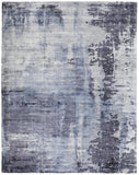 8' X 10' Black And Ivory Damask Washable Indoor Outdoor Area Rug