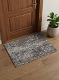 2' X 3' Gray Ivory And Taupe Abstract Stain Resistant Area Rug