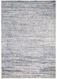 2' X 3' Ivory Gray And Blue Abstract Area Rug