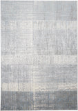2' X 3' Blue And Gray Abstract Area Rug