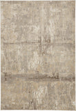 8' X 10' Black And Beige Striped Washable Indoor Outdoor Area Rug