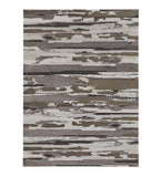 2' X 3' Brown Ivory And Tan Abstract Distressed Area Rug