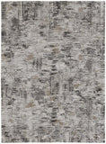 8' X 10' Green Gray And Gold Ikat Washable Indoor Outdoor Area Rug