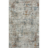 4' X 6' Gray Abstract Distressed Area Rug