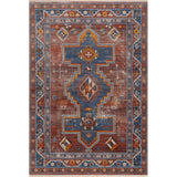 5' X 8' Red Southwestern Area Rug
